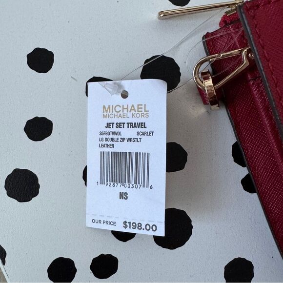Michael kors multifunctional wallet phone case wristlet wallet RED BRAND NEW! - Picture 3 of 7